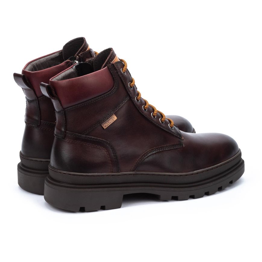 Men's Pikolinos OURENSE Ankle Boots Brown | NZ J2530Q9